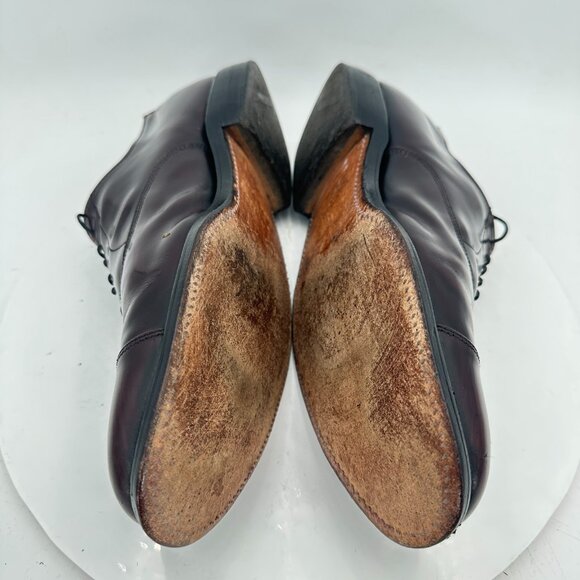 Allen Edmonds Park Avenue Men Size 9C Brown Leather Cap Toe Oxford Dress Shoes - Picture 7 of 12